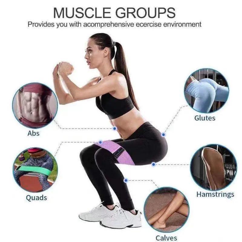 kit 3 Faixas Elásticas Extensora Para Treino de Exercício Extensor