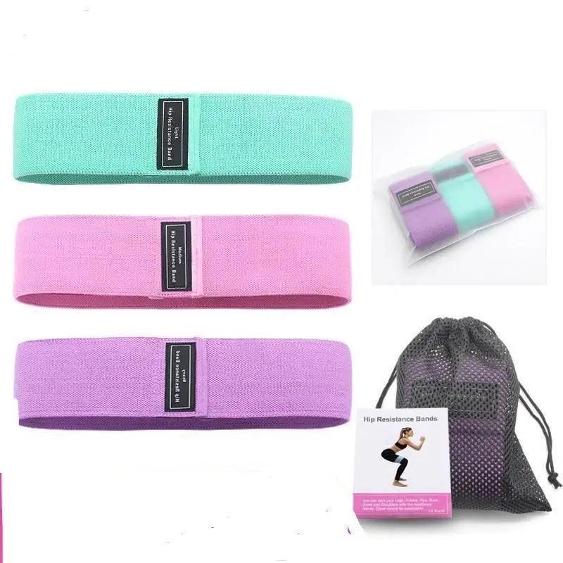kit 3 Faixas Elásticas Extensora Para Treino de Exercício Extensor